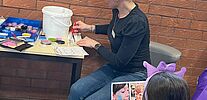 Tattoos und Kinderschminken war auch im Programm